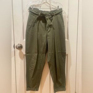 Banana Republic Olive Barrel Pants, Size 8